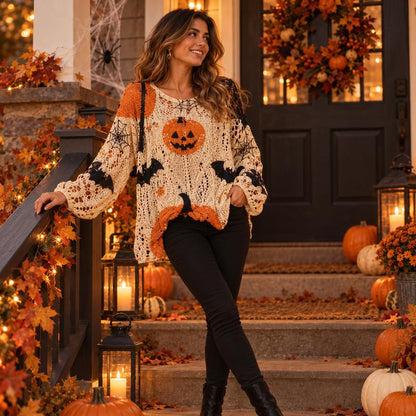 Viral Pumpkin Patch Sweater